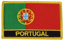 Portugal Rectangular Country Embroidered Iron On Patch FPR-191 picture