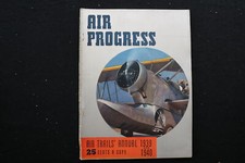 1940 AIR PROGRESS MAGAZINE - AIR TRAILS ANNUAL COVER - SP 2616K picture