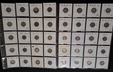 Lot(40) 1913-1916 Canada Silver Nickels .925  picture