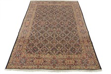 Kermani Rug 9’9” x 13′ Blue Wool Vintage Distressed Hand-Knotted Carpet picture