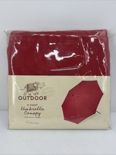 World Market Outdoor 9 Foot Umbrella Canopy Barbados Cherry Red Replacement picture
