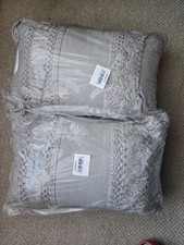 Macy's Peri Home Layered Fringe Gray Decorative Pillow 12