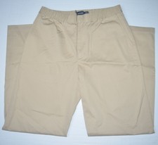 NWT CLUB MONACO Stretch Cotton Elastic Waist Relaxed Khaki Pants Sz M x 32 picture
