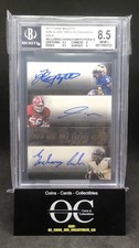 2017 Panini Majestic New Blood Triple Auto Peppers/Williams/Cunningham Gold 8/10 picture