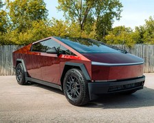 Cybertruck DIY PreCut PPF Paint Protection Film Wrap Color Changing Cherry Red picture