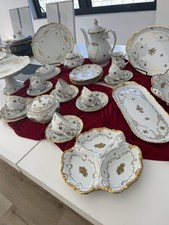 Reichenbach Vintage Porcelain 33 Pc Tea Set W/ Serving Pieces, Vary Rare-read picture