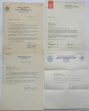 1983 EAGLE SCOUT ARCHIVE CHARLES A. KANE SIGNED SENATORS AUTHOGRAPHED LETTERS picture