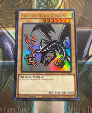 * RED-EYES BLACK DRAGON * 🔥 ULTRA RARE HOLOGRAPHIC (1ST EDITION) 🔥 YUGIOH picture