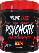 Hellboy Psychotic Pre Workout Fruit Punch 35 Servings Energy Exp 09/10/2027 picture