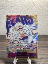 Bandai One Piece CCG Monkey.D.Luffy OP05-119 Alt Art Holo Secret Rare EN picture