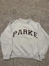 Parke Women's Light Grey And Brown Sweatshirt Size L-XL picture
