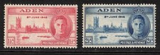 ADEN Scott 28-9 Stanley Gibbons 28-9 Mint NH (1946) picture