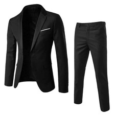 Traje de Negocios para Hombre, Traje Profesional de Dos P... picture