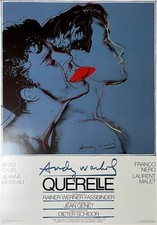 Andy Warhol Original Quarrel 1983 Original Movie Poster. Blue Edition Large Size picture