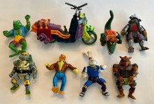 TMNT Lot-Figures, Foot Cruiser Van, Motorcycle, Case, More 1980s–1990s picture