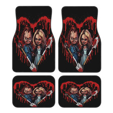 Chucky And Tiffany Halloween Movie Theme Car Floor Mat picture