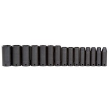 Proto J74117 1/2in Drive 15pc Deep Thin Wall Impact Socket Set 6-Point picture