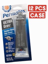 Permatex Ultra Grey Rigid High-Torque RTV Silicone Gasket Maker (3.5 oz)-12 Pack picture