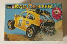 1971 issue Vintage Revell Baja Chopper 1:25 VW Baja Bug model kit open box picture