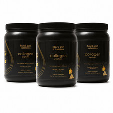 Black Girl Vitamins Collagen Peptides Powder Unflavored 16 oz 3-Pack picture
