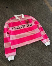Hip Hop Stripe Pretty Girls Shirt America Harajuku Fashion Letter Print Polo Shi picture