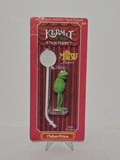 Fisher Price Kermit the Frog Stick Puppet Muppet Show Players Vtg 1979 Packaged picture