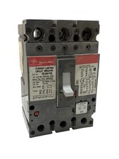 GE SELA36AT0100 Spectra RMS Circuit Breaker 100 Amp 3-Pole - Burnt Lug - W/ Plug picture