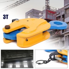 3 Ton Industrial Vertical Plate Lifting Clamp Steel w/ Lock Heavy Duty steel 3T picture