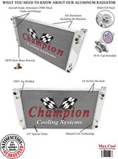 1994 - 00 C/K Series Pickup / 94 95 Suburban Champion 3 Row Radiator CC1696 picture