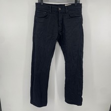 Loyal Stricklin Jeans Mens 31 Black Selvedge Denim Made in USA Straight Leg picture