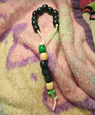 Wood Bead Christian Rosary Necklace Prayer Beads with Cross - Christianity picture