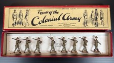 Britains Pre-War Australian Infantry #1544 Service Dress Colonial Army Boxed Set picture