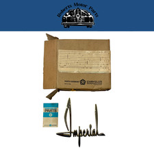 New Old Stock Nameplate Pkg for 1961 Imperial Crown Models Mopar #2240942 picture