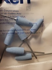 6 Kerr NTI Acrylic Polisher, Light Blue, HP, Round End Taper, Fine, 10mm Head  picture