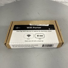 Ten 1 Design WiFi Porter Walnut & Stainless Steel Welcome Card Change Plates NEW picture