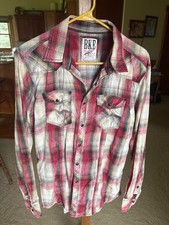 BKE pearl snap western shirt large picture