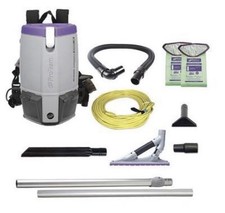 ProTeam Super Coach Pro 6 w/ Problade Carpet Tool Kit Backpack Vacuum Cleaner picture