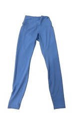 Lululemon Women’s Sky Blue High Rise Leggings Pants Side Pockets Size 6 picture