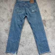 Vintage Levi’s 501 Button Fly Jeans Men’s 32x32 1993 Distressed picture