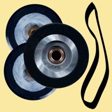 NEW ORIGINAL AKAI M-6 Pinch Roller Idler Wheels Belts Reel to Reel Tape Recorder picture