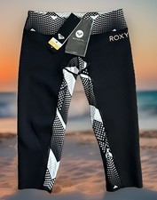 NWT  Roxy Pop Surf Series WOMENS 12 Salt Water Capri Pants Wetsuit FAST SHIPPING picture