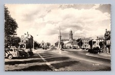 Vintage BANBURY England Market Scene Automobiles 1955 Rppc picture