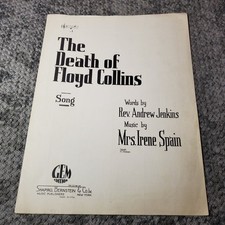 The Death of Floyd Collins Sheet Music Jenkins Spain P/V/G Shapiro 1925 picture