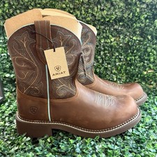Ariat Women's Fatbaby Heritage Western Boot Distressed Brown/Fudge Size 11 B Med picture