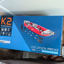 Intex Excursion Pro K2 Inflatable 2-Person Kayak Set Boat 68309EP picture