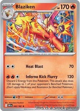 Blaziken Reverse Holofoil 042/182 NM Kazumasa Yasukuni Pokemon EN RH19 picture