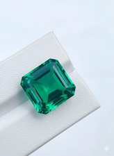 AAA 8x8 MM Flawless  Lab Grown Emerald Asscher Cut VS1  Quality Loose Gemstone picture