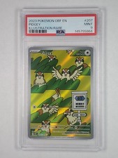 Pidgey 207/197 Illustration Rare SV03: Obsidian Flames PSA 9 2023 English picture