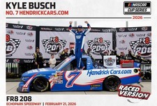 KYLE BUSCH 2026 ATLANTA WIN HENDRICKCARS.COM RACED VERSION 1/64 ARC picture