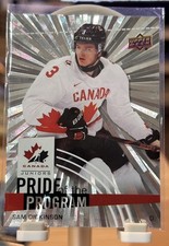 Sam Dickinson Rookie 2025 Upper Deck Team Canada Juniors POP #76 Outburst (RC) picture